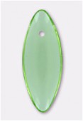 Pendentif navette 20x8 mm peridot x 4