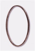 Perle en métal anneau ovale 26x16 mm cuivre x2