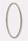 Perle en métal anneau ovale 40x20 mm or x2