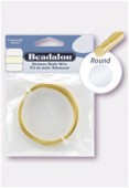 Fil cuivre Beadalon rond  0.64 or x 10m