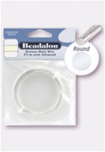Fil cuivre Beadalon rond 0.81 argent x 6m