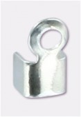 Embout mini pour cordon 1 et 2 mm argent x12