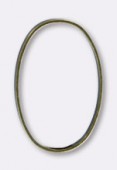 Perle en métal anneau ovale 19x13 mm bronze x6