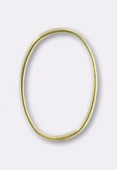 Perle en métal anneau ovale 19x13 mm or x6
