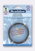 Fil cuivre Beadalon rond 0.81 laiton vieilli x 6m