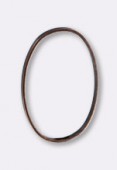 Perle en métal anneau ovale 19x13 mm cuivre x6