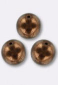 Ronde 12 mm dark bronze x4