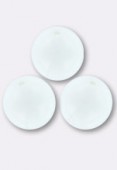 Ronde 12 mm chalk white x4