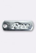 Argent 925 breloque free 17x6 mm x1