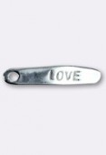 Argent 925 breloque love 19x4 mm x1