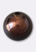 Perles Magiques 12 mm brun x4