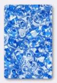 Twin beads 2.5x5 mm crystal light blue lined x20g