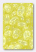 Twin beads 2.5x5 mm crystal pale yellow pearl x20g