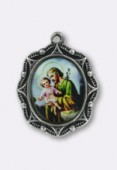 Médaille St Josephe argent 19x16 mm x1