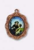 Médaille St Antoine cuivre 19x16 mm x1