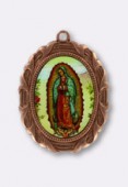 Médaille Notre Dame de Guadeloupe cuivre 28x23 mm x1