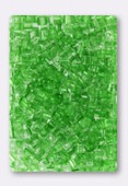 Rocaille cube 2.6 mm sol-gel peridot x 20g