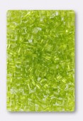 Rocaille cube 2.6 mm sol-gel light olive x 20g