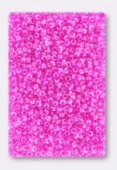 Rocaille 2 mm crystal / fuchsia x20g