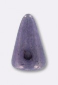 Baby spikes 5x8 mm opaque purple lumi x12