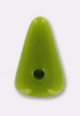 Baby spikes 5x8 mm opaque olive jade x12