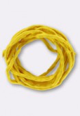 Tubulaire de soie Habotai yellow 3mm x1m