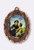 Médaille St Antoine cuivre 28x23 mm x1