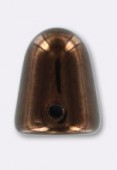 Gumdrop 7x10 mm antique bronze x6