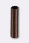 Perle en métal tube 6x1 mm cuivre x24