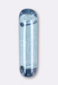 Spacer bead 7x25 mm lumi blue x2