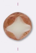 Palet coin cut 15 mm beige rosé x1