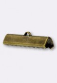 Embout pour ruban 25x5mm bronze x2