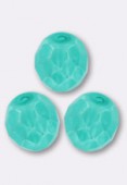 Facette 8 mm milky turquoise x12