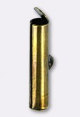 Embout tube pour rocaille 20 mm bronze x1