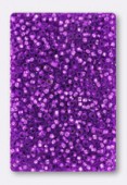 Rocaille 2 mm purple dyed silver-lined x20g