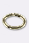 Gold filled 14 k anneau ovale 3x4,6 mm x2