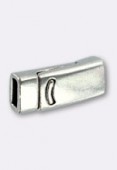 Fermoir aimanté pour cuir plat 5x2 mm argent vieilli x1