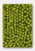 Ronde druk 3 mm green opaque x100