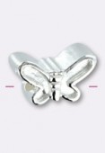 Argent 925 perle papillon 9 mm x1