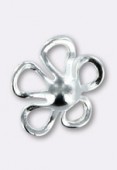 Argent 925 breloque fleur 8 mm x1