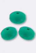 Ronde aplatie 4x7 mm Dark Neon emerald x6