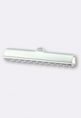 Embout pour ruban 30x5mm argent x2