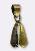 Attache pendentif bélière 24x6 mm bronze x2