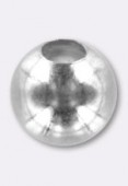 Perle en métal ronde 8 mm argent x6