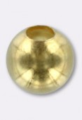 Perle en métal ronde 8 mm or x6