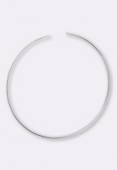 Torque tour de cou plat 120x3 mm argent x1