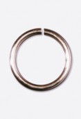 Gold filled rosé 14 k anneau 6 mm x2