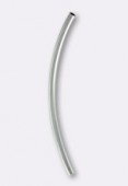 Argent 925 tube courbé 69x3 mm x1