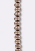 Perles Potato 6x8 mm mauve aluminum x6