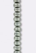 Perles Potato 6x8 mm green aluminum x6